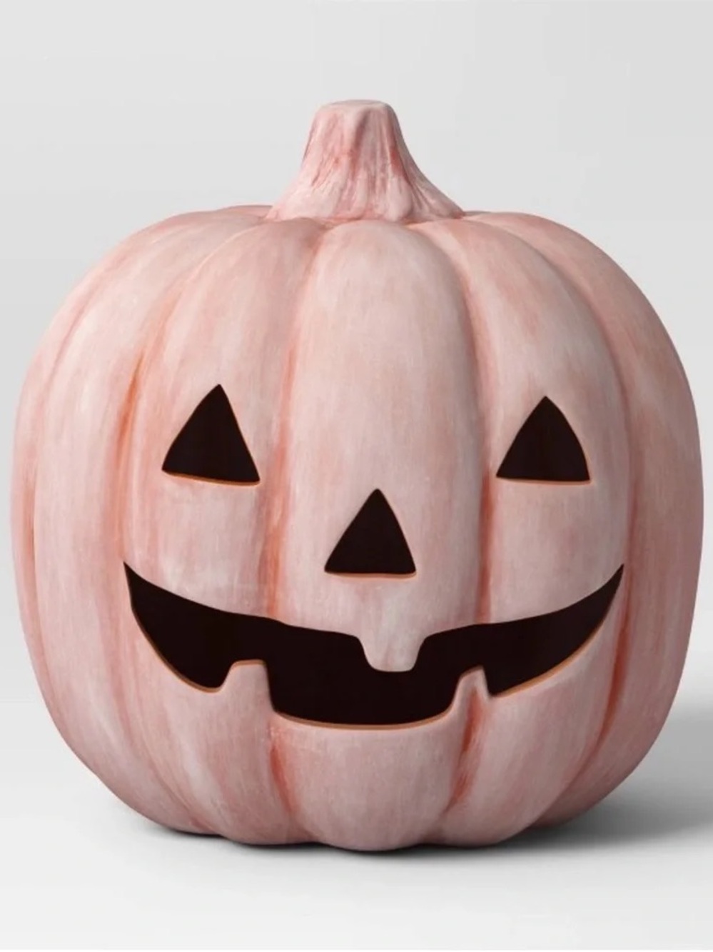 HYDE & EEK NEW Halloween Terracotta Pumpkin Jack O Lantern Decoration